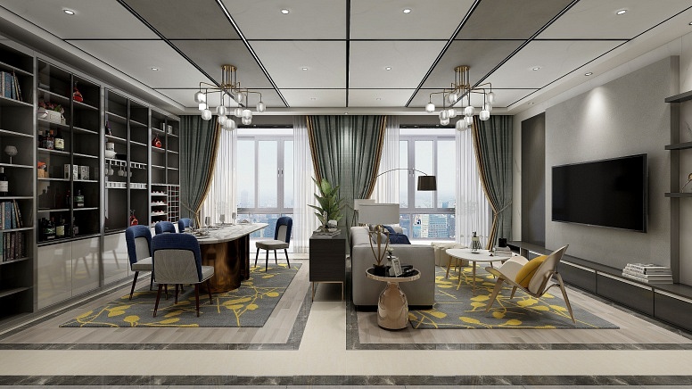 客廳大(dà)闆頂-2